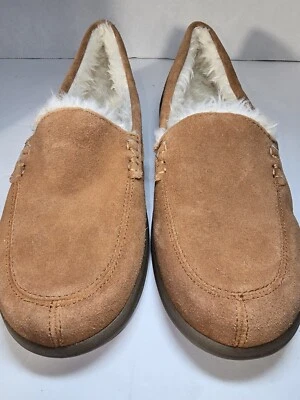 Zapatos mocasines sin cordones forrados de piel sintética marrón Vionic para mujer talla 10” Foto 1 de 4