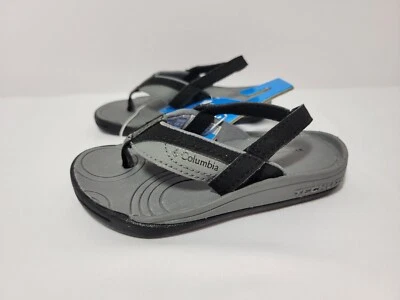Chanclas Columbia para niños talla 8 niños pequeños negras grises niños niñas Foto 1 de 4
