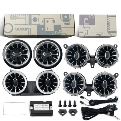 For Mercedes Benz E Class W213 e300 e43 e63 64 Colors Air Vent LED Ambient Light - Image 1 of 4