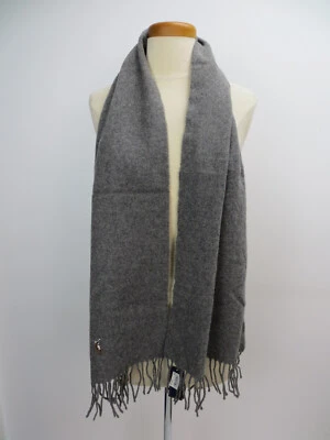 Ralph Lauren Bufanda Gris Flecos Polo Logo Nuevo Con Etiquetas 12" Ancho 61" Largo Foto 1 de 4