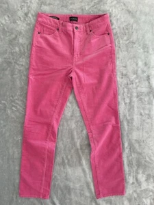 Talbots Corduroy Straight Leg Pants Women's 2P Petite 2 Pink Stretch Barbie Core - Picture 1 of 6