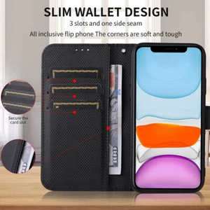 Luxury Magnetic Clasp Leather Phone Cover For Motorola Moto Edge 30 Neo G24 G04 - Picture 1 of 60
