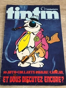 TINTIN Nouvelle Série l'hebdoptimiste Nr 70 (Mai 1974) + 10 stickers - Imagen 1 de 2