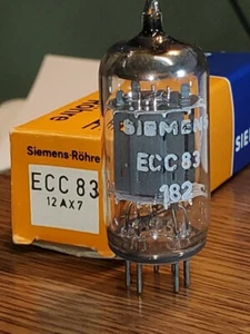 12AX7 Siemens NOS/NIB Smooth Plate MaxiPreamp2/TV7 Tested ( 1 )Tube Lot - Picture 1 of 3