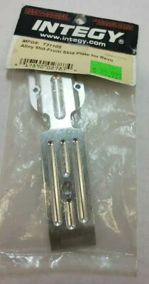 Integy T3110S Mid Front Silver Skid plate for Traxxas Revo Nitro or Electric - Image 1 of 4