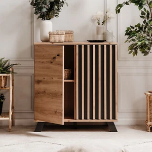 Kommode Holz Eiche Sideboard Anrichte Industrial Schrank Wohnzimmer Homestyle4u - Bild 1 von 13