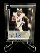 2021 Panini Clearly Donruss-  DEVONTA SMITH Rated Rookie Auto #62 RC Eagles