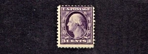1917-19 U.S. Regular Issue 3c Violet Ty II Washington p.1Flat  Sc#502 M/NH/OG** - Picture 1 of 2