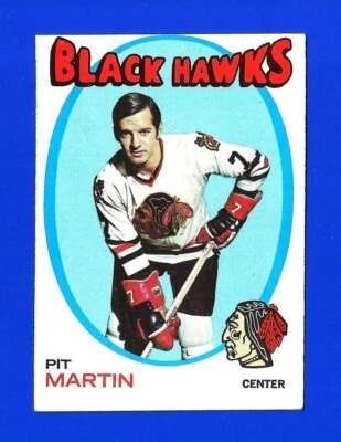 1971-72 Topps HOCKEY #39 PIT MARTIN EXCELLENT CHICAGO BLACK HAWKS (SB2) - Image 1 of 2