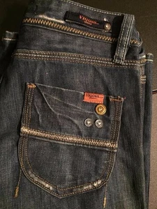 VIGOSS JEANS Women's Junior's Jeans w/ Button Embellishments Size 25 NICE - Picture 1 of 12