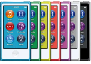 Apple iPod Nano 7th 8th Generation 16GB Gold Blue Silver Gray Black Purple Pink - Picture 1 of 14