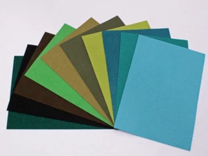 Ultrasuede® ST (Soft) Assorted 6 Piece Green Teal Greens 5"x 7" pieces (U007.51) - Picture 1 of 1