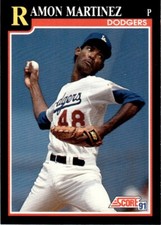 1991 Score Ramon Martinez Los Angeles Dodgers #300