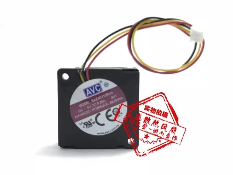 AVC BAZA0310R5H 3010 DC5V 0.20A 3CM 3-Pin Projector Cooling Fan - Image 1 of 2
