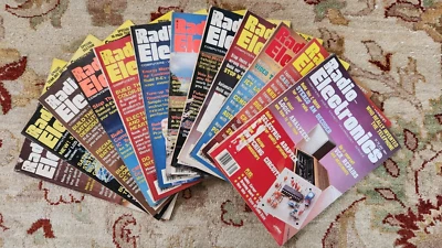 Vtg Radio-Electronics Magazines From 1984 - full year, January through December - Image 1 of 2