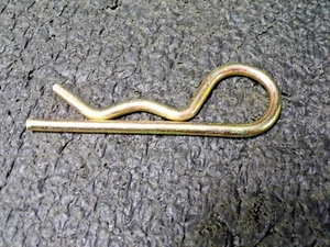 (25) COTTER PIN, SPRING STEEL ZINC PLATED YELLOW PASSIVATED 5 MM - Picture 1 of 5