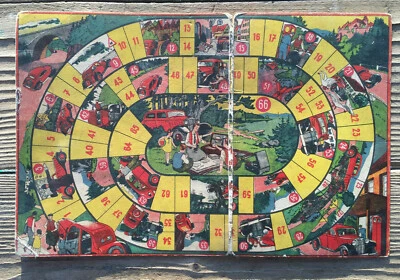 Motoring 1950's board game, Board only. Vintage Game - Image 1 of 4