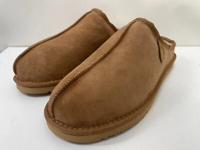 Zapatilla zueco de piel de oveja genuina Fireside by Dearfoams para mujer 12 Dempsey castaño Foto 1 de 4