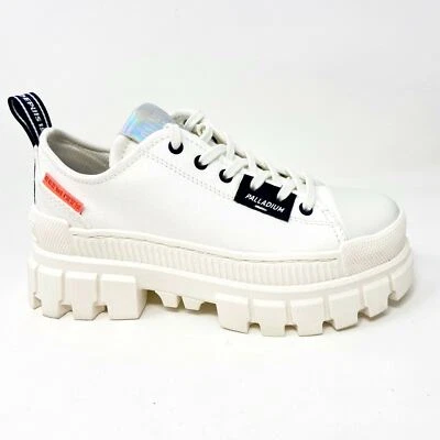 Palladium Revolt LO TX Star White Womens Platform Boots 97243 116 - Image 1 of 4