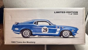 New Sealed Welly 1969 Trans Am Mustang,Race Car Blue #29 1:18 Limited Edition - Picture 1 of 6