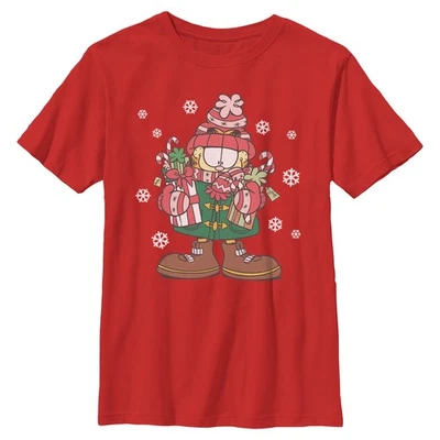 Boy's Garfield Warm Cozy Season T-Shirt - Image 1 of 4