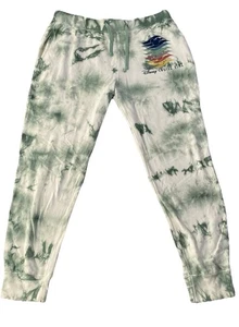Pantalones deportivos Disney Cruise Line Tie Dye para mujer L verde Mickey vacaciones - Imagen 1 de 10