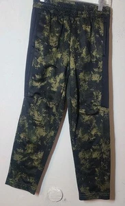 Old Navy Boys Go-Dry Jogger Pants Medium 8 Olive Camo Techie Fleece Pockets - Picture 1 of 5