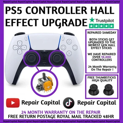 Playstation 5 Controller Analog Stick Drift Repair Service - Hall Effect Upgrade - Image 1 of 4