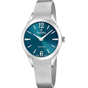 Festina Damen-Uhr Swiss Made Grace Grün Quarz Edelstahl-Band F20076/4 - Bild 1 von 4