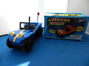 Original TUMBLE, ANTENNA,\BUGGY Blue Flipping Spinning Antenna Car - Picture 1 of 13