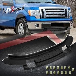 Matte Black Front Lower Bumper Valance w/Tow Hook Hole for 09-14 Ford F150 4WD - Picture 1 of 7