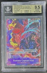BGS 9.5 One Piece OP05-074 SR* Eustass"Captain"Kid Alt Art - English - Graded - Picture 1 of 2