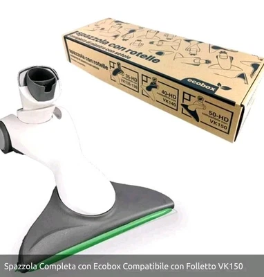 Vorwerk Folletto HD50 Spazzola Folletto Snodabile - Bianca/Nera - Image 1 of 2