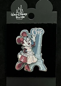 Disney Parks Pin Minnie Mouse Chic Epcot World Showcase France Eiffel Tower NEW - Picture 1 of 5