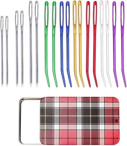 12 Pieces Yarn Needle, Tapestry Needle Bent Embroidery Needles Random Color - Picture 1 of 7