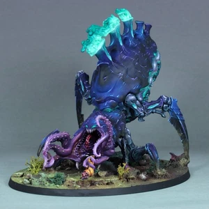 Painted Tyranid Psychophage Miniature Warhammer 40k Leviathan Behemoth Kraken gw - Picture 1 of 8