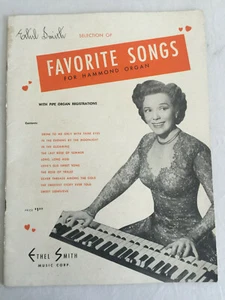 Ethel Smith Favorite Songs For Hammond Organ Music Book - Picture 1 of 2