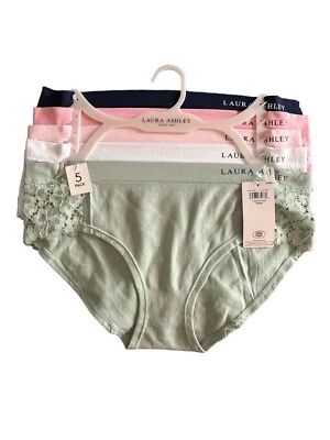 LAURA ASHLEY~5 Pack FIT PANTIES~MULTICOLOR~STYLE # LS9221~ALL SIZES~GREAT FIT! - Image 1 of 4