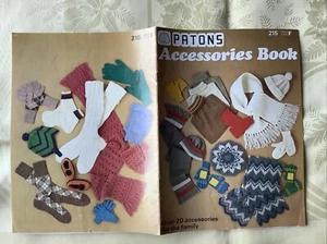 Patons Accessories pattern book 215. Over 20 accessories for the family. 1978. - Picture 1 of 5