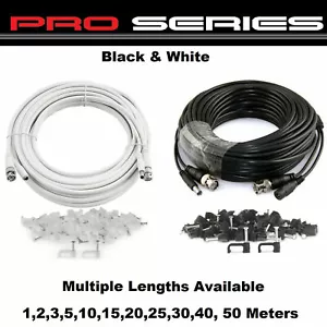 1M,5M,10M,15M,20M,30M,40M,50M BNC RG59 cable de alimentación de video CCTV cable cámara DVR - Imagen 1 de 21