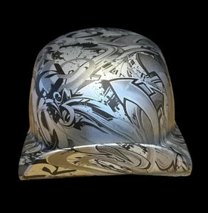 Casco Personalizado Hydro Dipped Plata Metálica Graffiti 2.0 Mike ProLid Novedad - Imagen 1 de 8