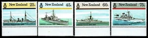 NEW ZEALAND.1985. NAVAL HISTORY.SET X 4. WITH BASE TAB'S MNH. AS IS SEE SCAN. - Picture 1 of 1