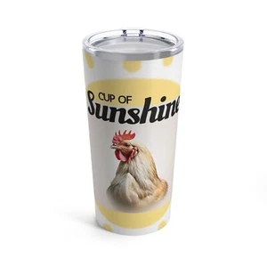 Unique Chicken Lover Gift - 20 oz 'Cup of Sunshine' Insulated tumbler - Picture 1 of 5