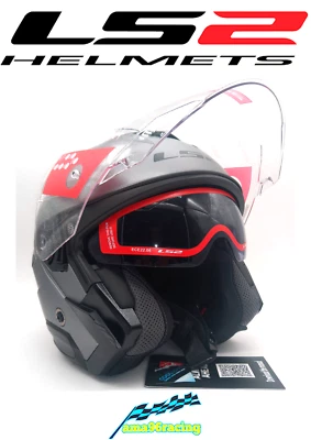 CASCO LS2 VERSO II OF618 MATT TITANIUM NOVITA' 2025 - Immagine 1 di 4