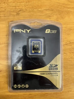 PNY Optima 8GB SDHC Class 4 Flash Memory Card - BRAND NEW - Image 1 of 2