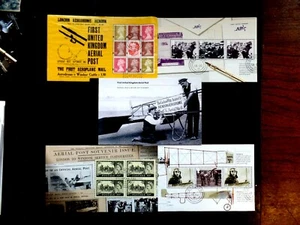 G.B. 2011 First UK Aerial Post Prestige Booklet Panes SG DY2 fine used - Picture 1 of 1