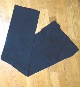 Dockers Women Black Clean Flat Front Pants Slacks 10 L - Waist 31" inseam 28" - Picture 1 of 2