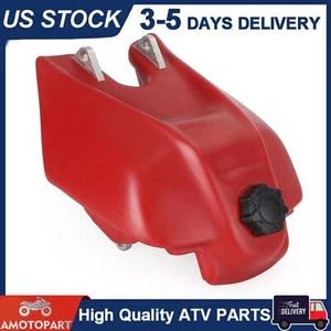 RED FUEL GAS TANK WITH CAP 4.0 GALLON For HONDA ATC250R 3-WHEELER 1985-1986 US C - Picture 1 of 9