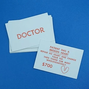 Operation Classic 12 Doctor Cards Replacement Game Piece B2176 Complete Set - Picture 1 of 4