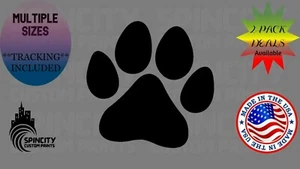 DOG PAW Vinyl Decal Bumper Laptop PET Animal Large Sticker Multiple Sizes NEW - Picture 1 of 11